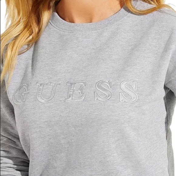 New GUESS Eco Alene Logo Crewneck SZ XS - Picture 4 of 6